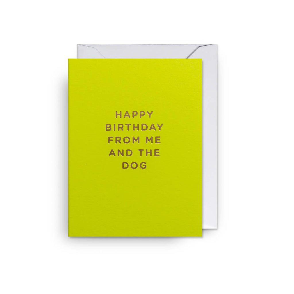 From Me And The Dog Mini Card.
