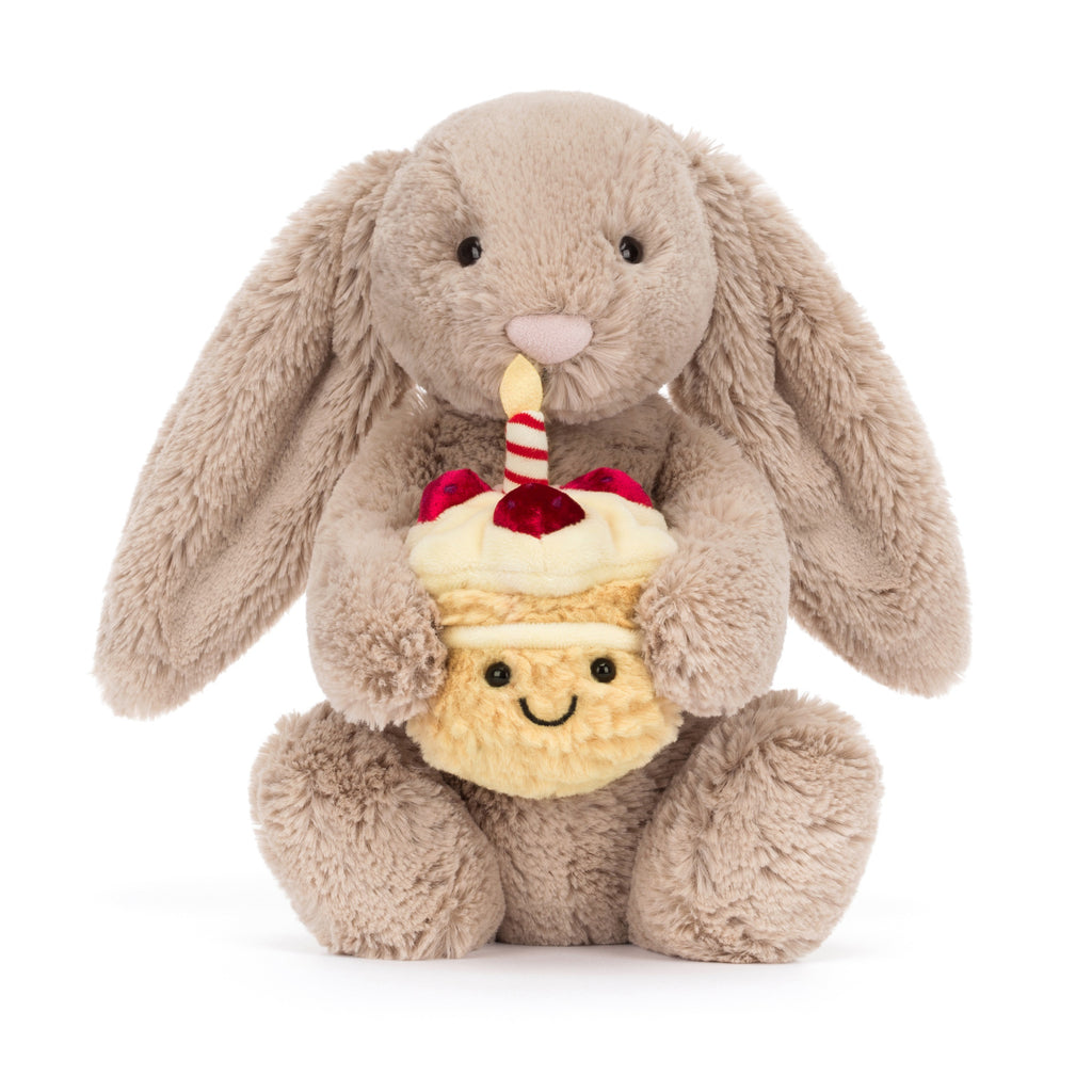 Front of Bashful Beige Bunny Birthday.