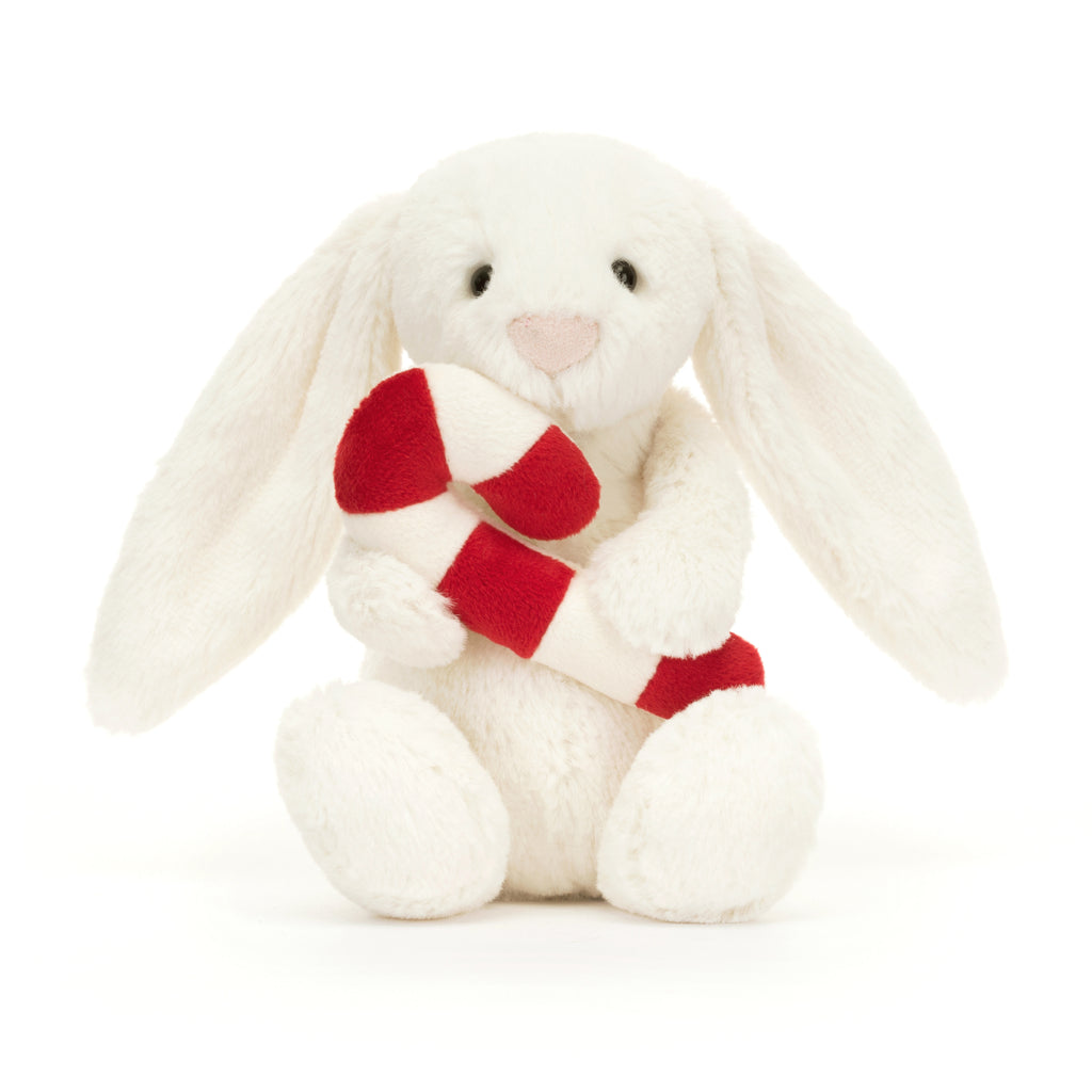 Front of Bashful Bunny with Candy Cane.