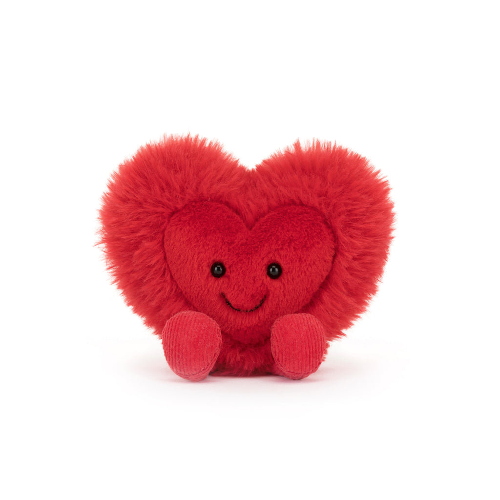 Front of Jellycat Amuseables Beatie Heart Little.