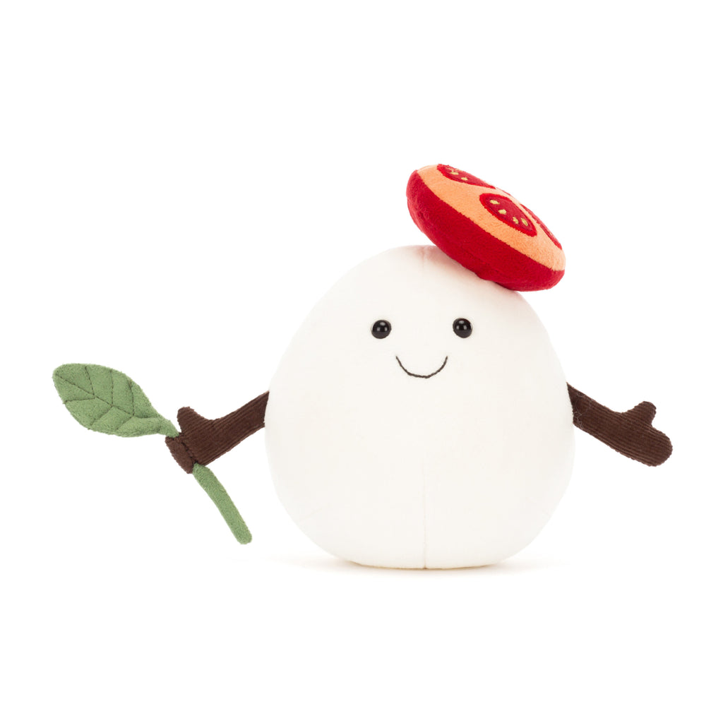 Front of Jellycat Amuseables Mozzarella.