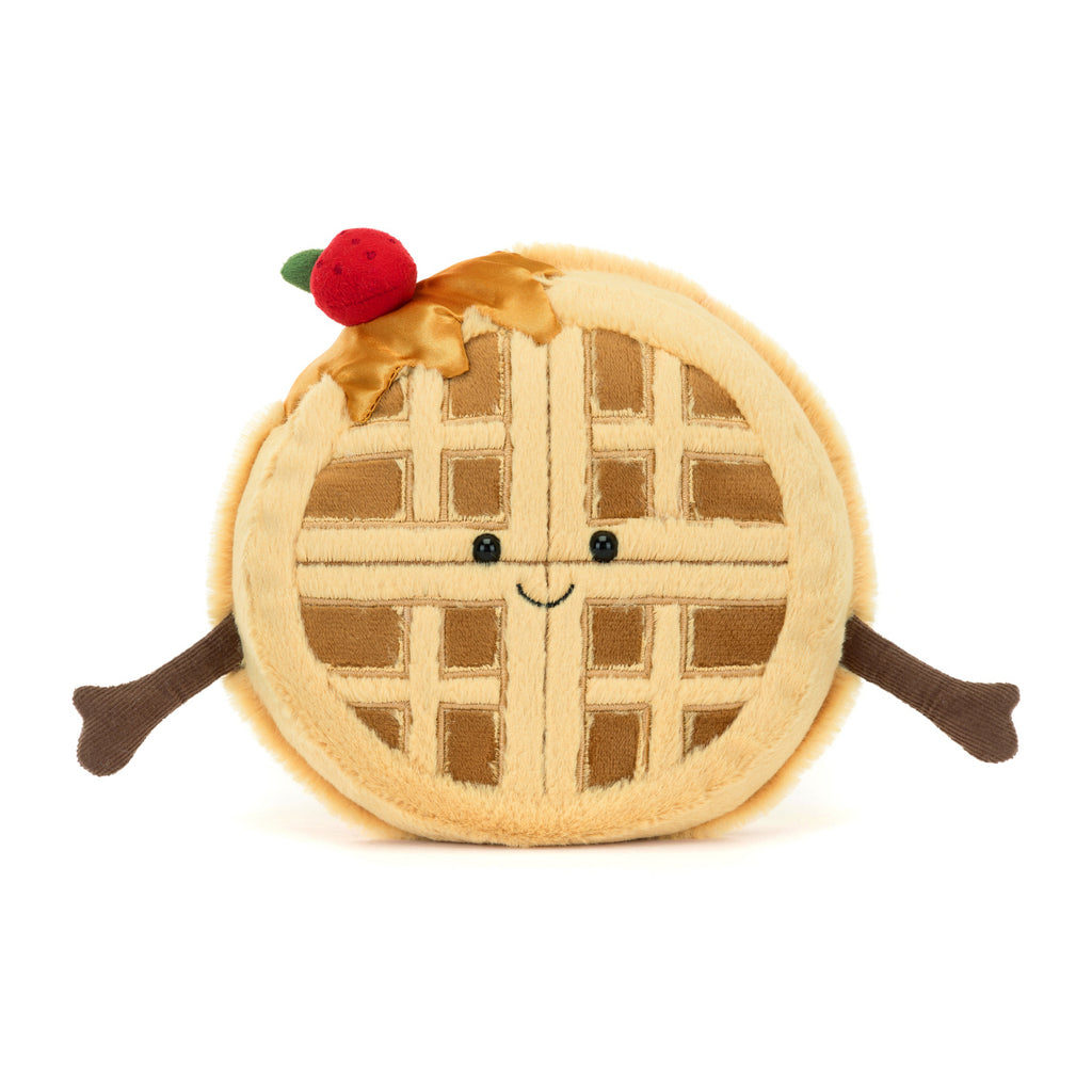 Front of Jellycat Amuseables Rene Waffle.