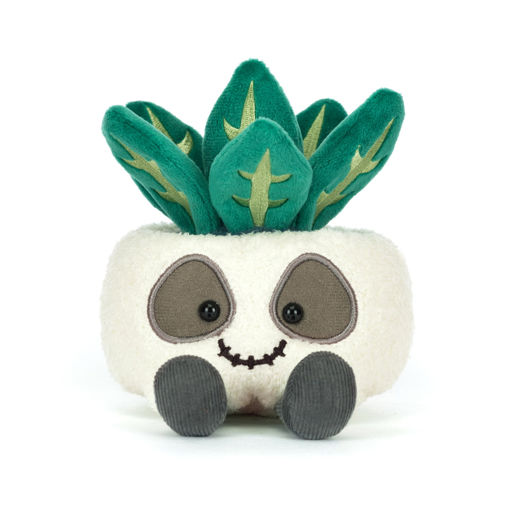 Front of Jellycat Amuseables Skull Planter.