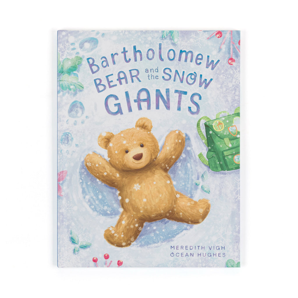 Front of Jellycat Bartholomew Bear And The Snow Giants Book.