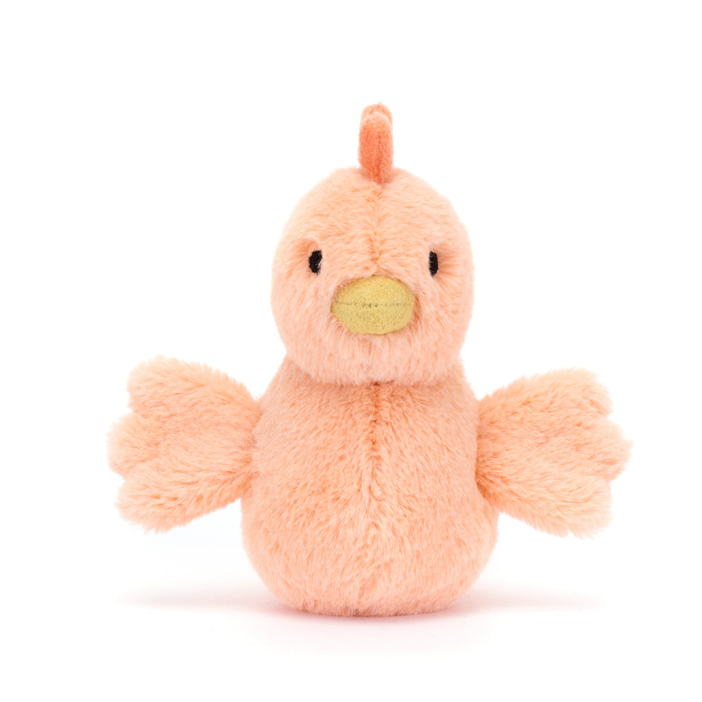 Front of Jellycat Fluffy Chicken.