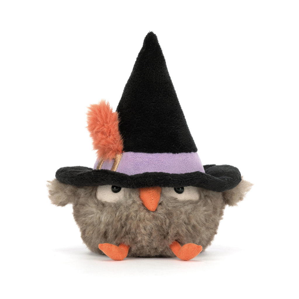 Front of Jellycat Heccaty Hootnightly.
