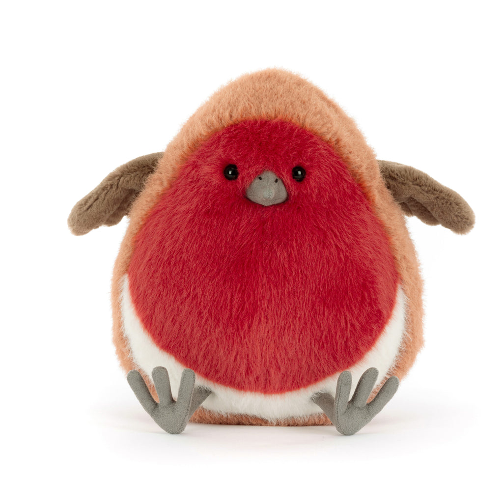 Front of Jellycat Plum Robin.