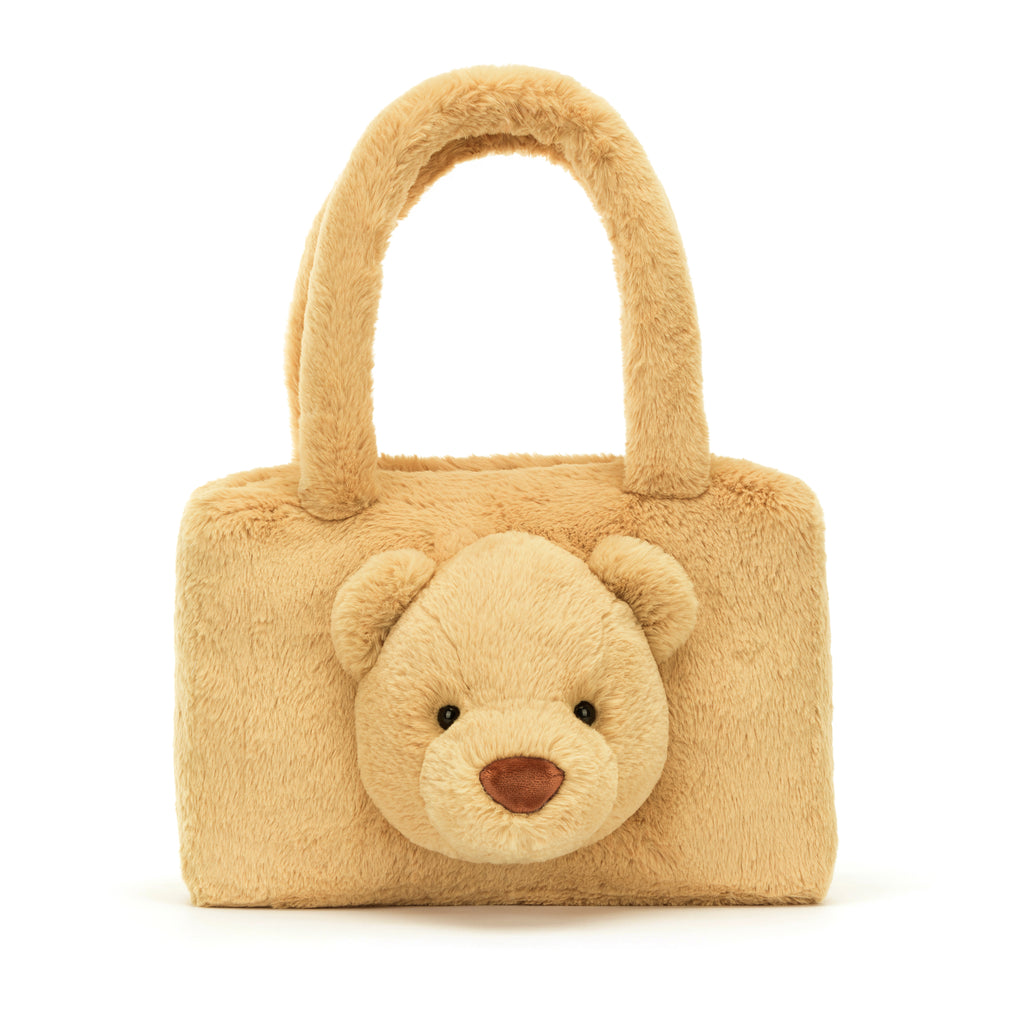 Front of Jellycat Smudge Bear Tote Bag.