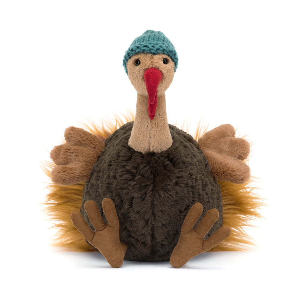 Front of Jellycat Theo Turkey.