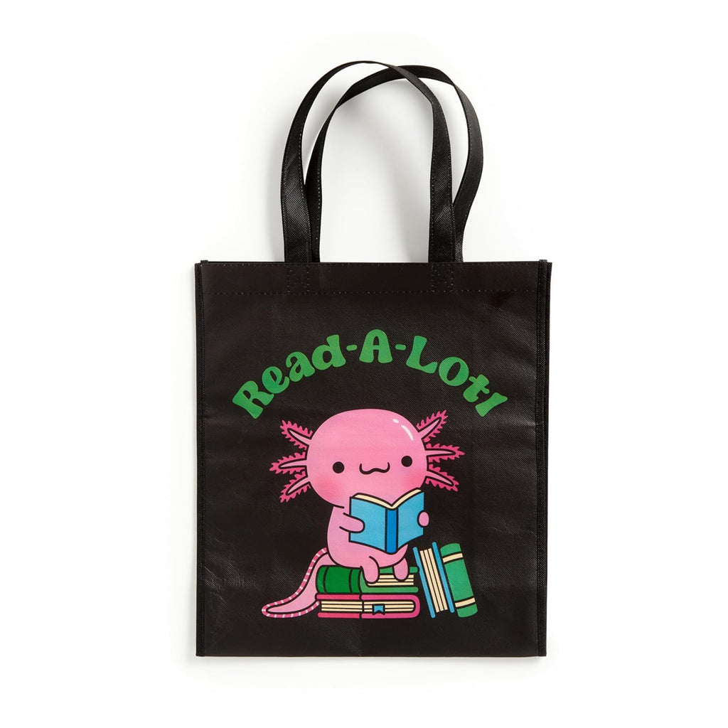 Front of Read-a-lotl Reusable Shopping Bag.