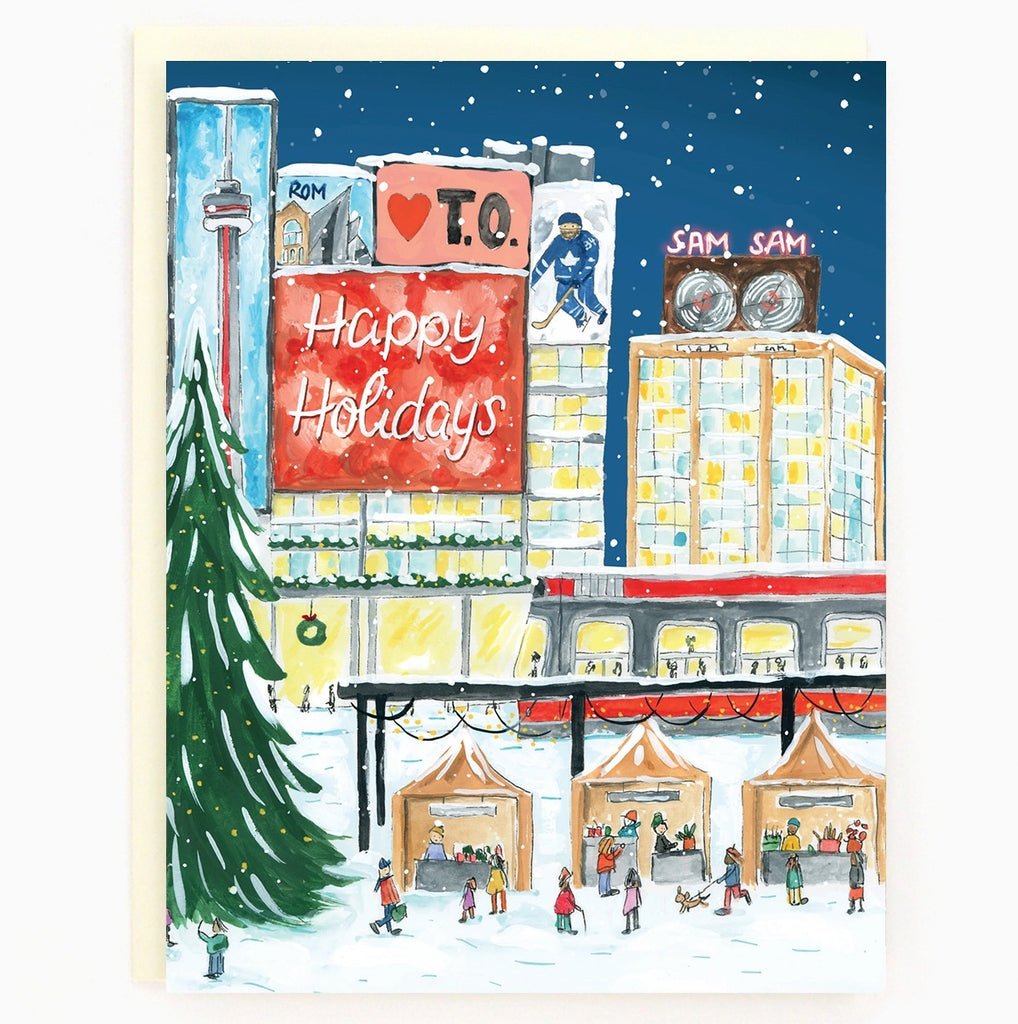 Front of Toronto Yonge & Dundas Boxed Holiday Card.