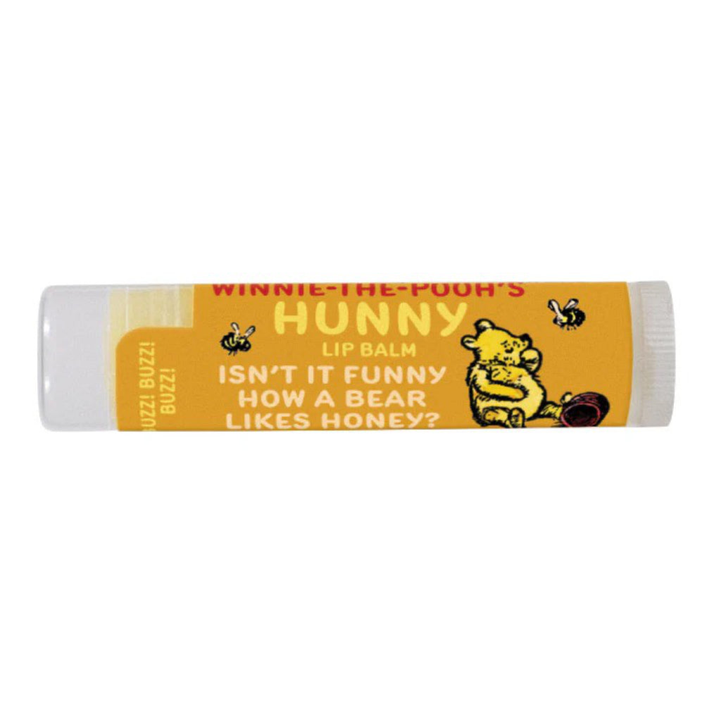 Front of Winnie-The-Pooh's Hunny Lip Balm.