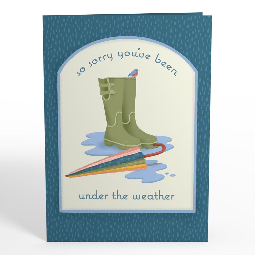 Front of Wishing You Brighter Days Ahead Pop-Up Card.