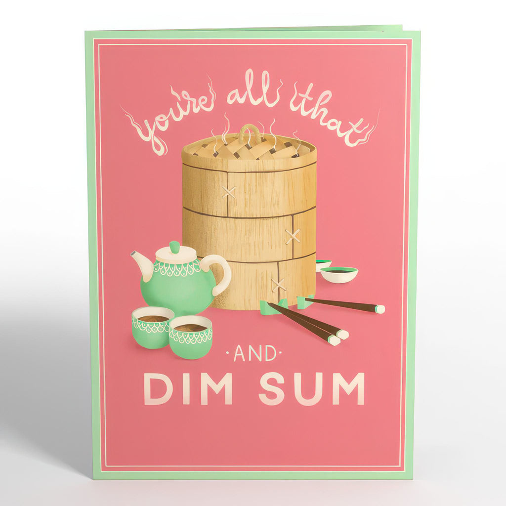 Front of You're All That And Dim Sum Pop-Up Card.