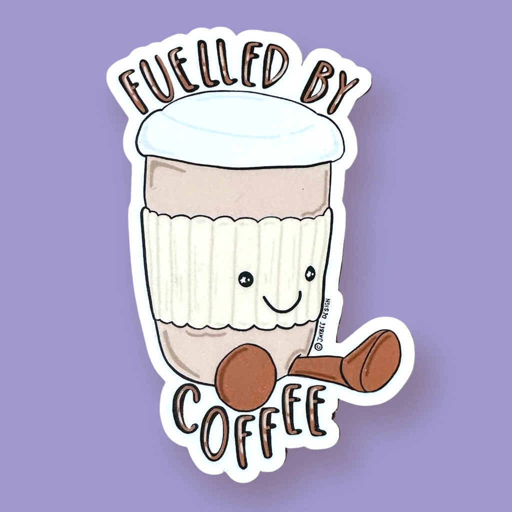 Fuelled By Coffee Sticker.