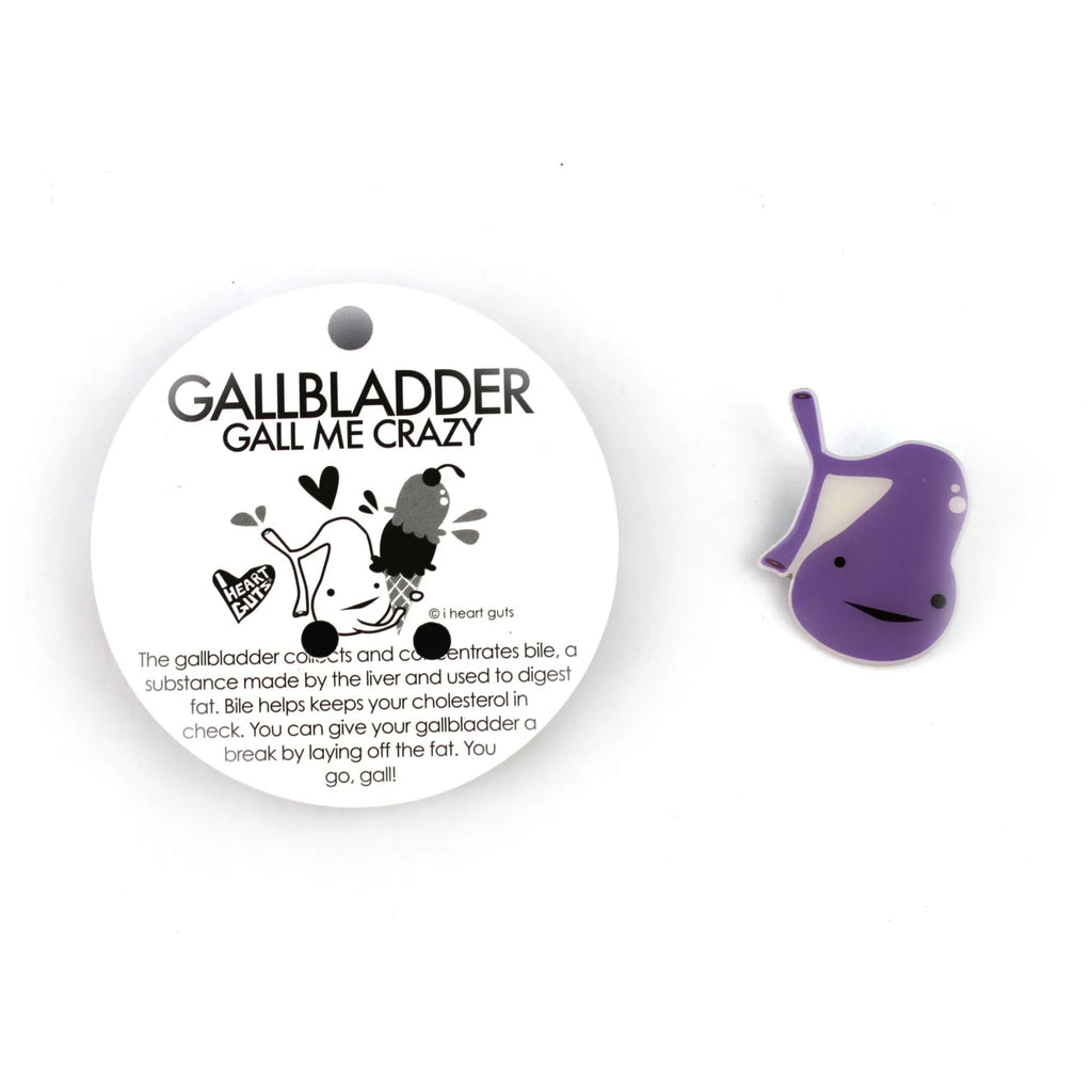 Gallbladder Lapel Pin features.