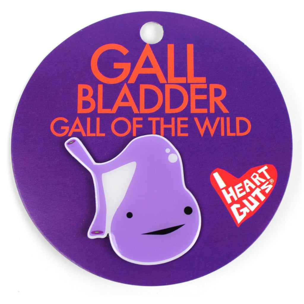 Gallbladder Lapel Pin packaging.