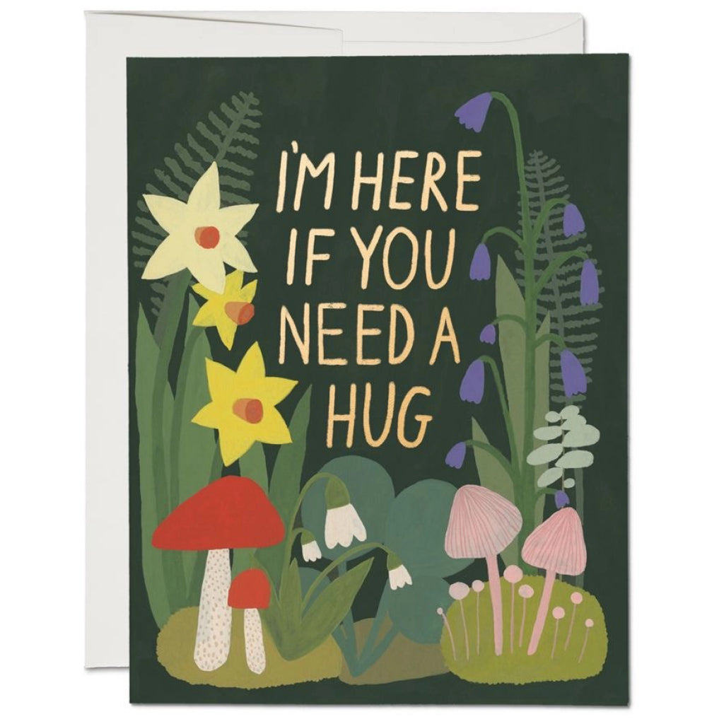 Garden Hugs Sympathy Card.