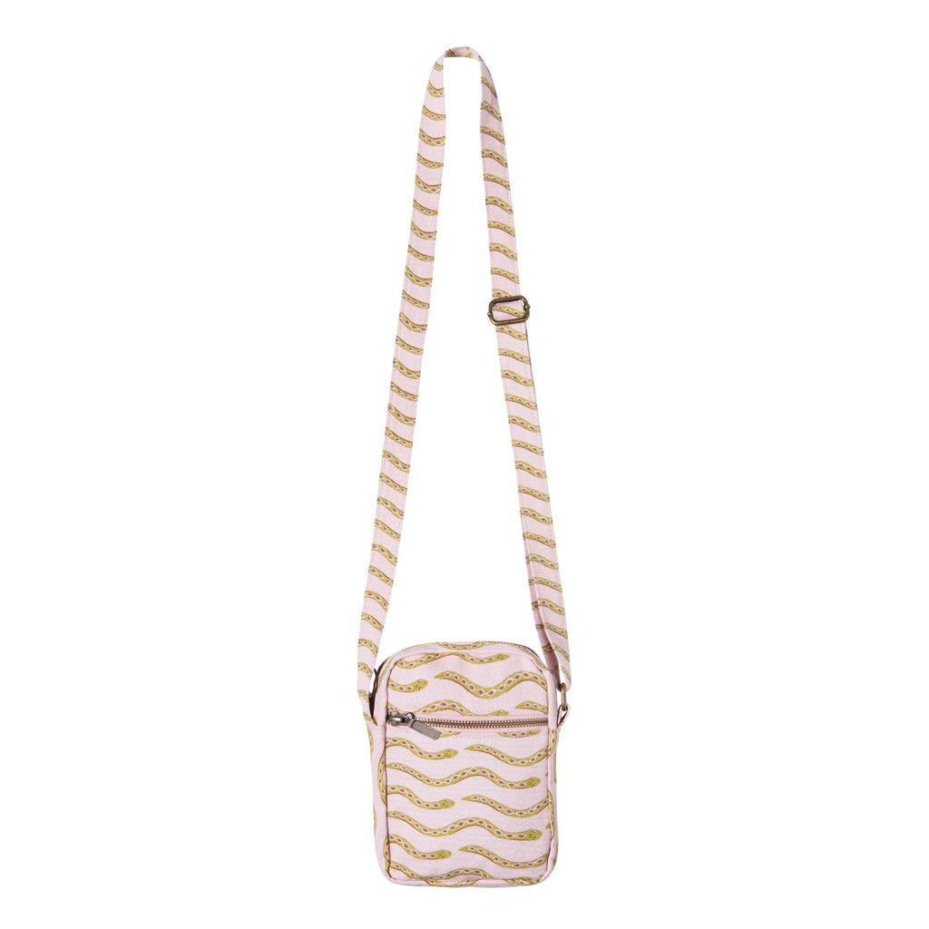 Gardenland Crossbody Bag with strap extended.