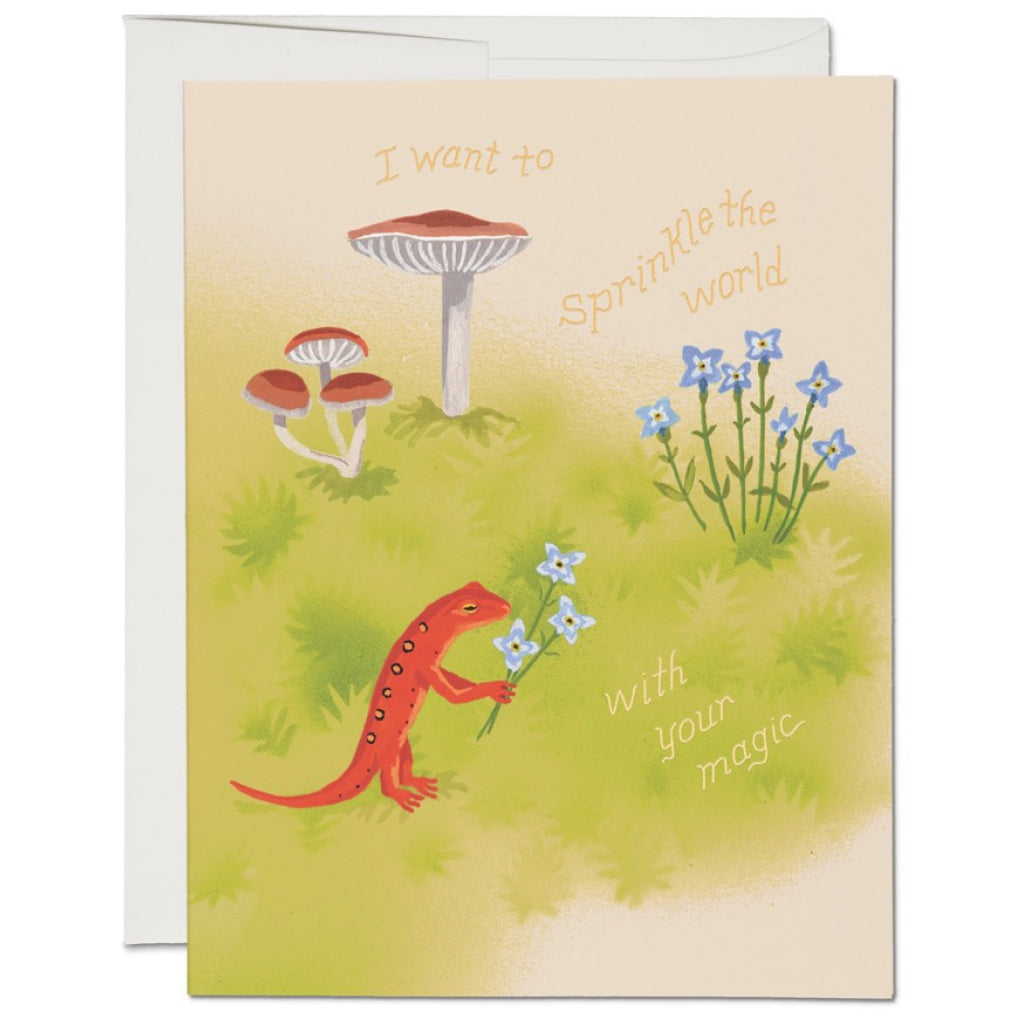 Gecko Magic Friendship Card.