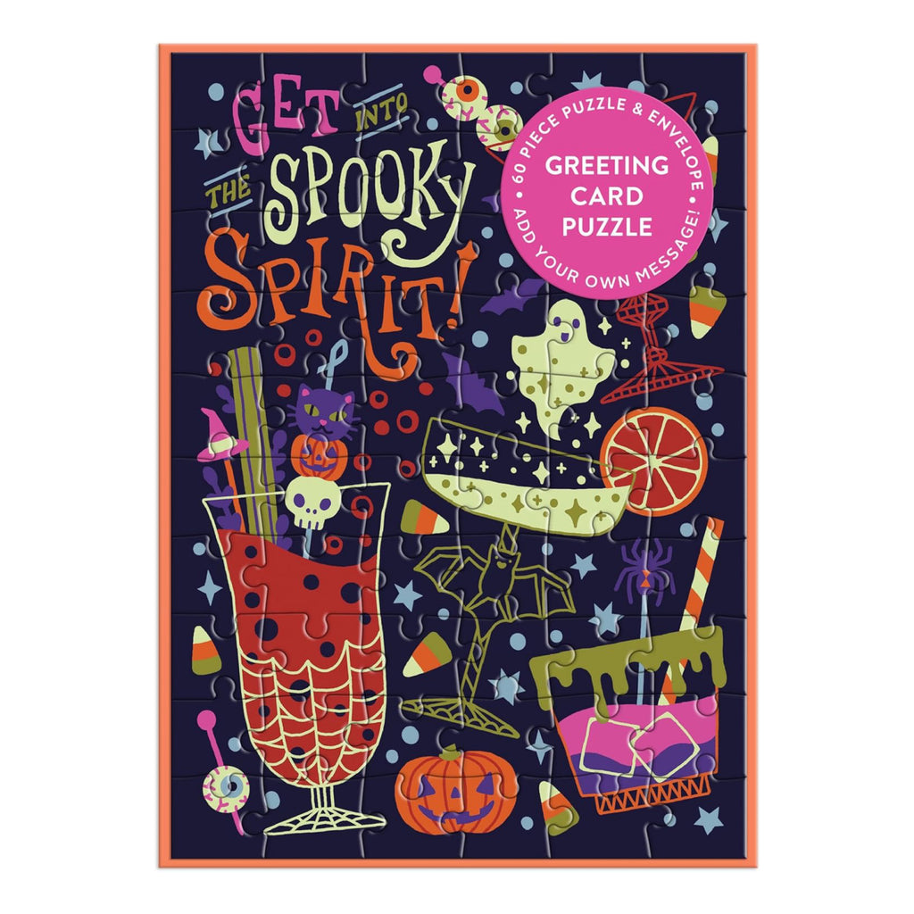 Get Into The Spooky Spirit Greeting Card Puzzle.