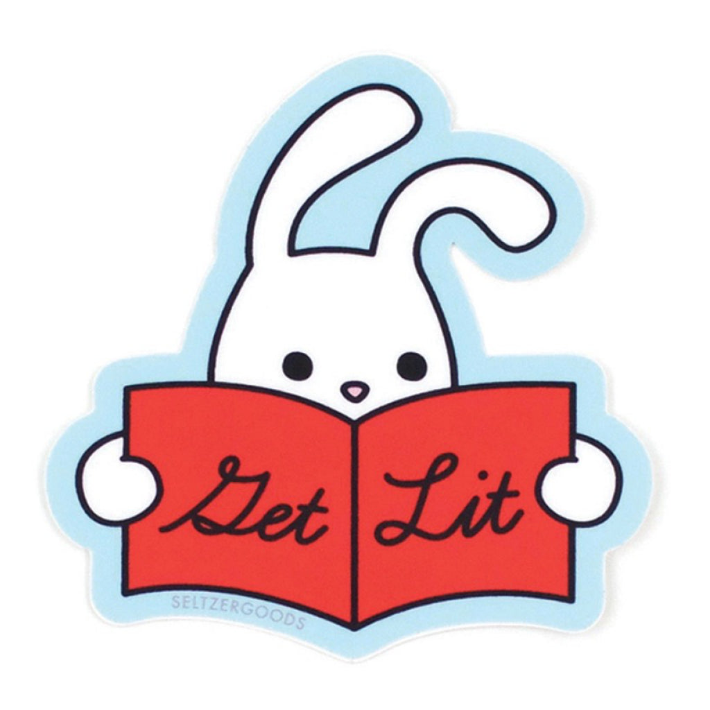 Get Lit Bunny Sticker.