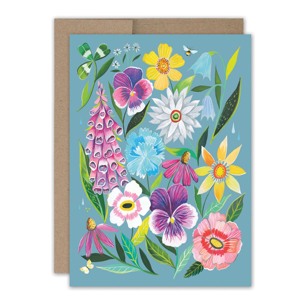 Get Well Flowers Card.