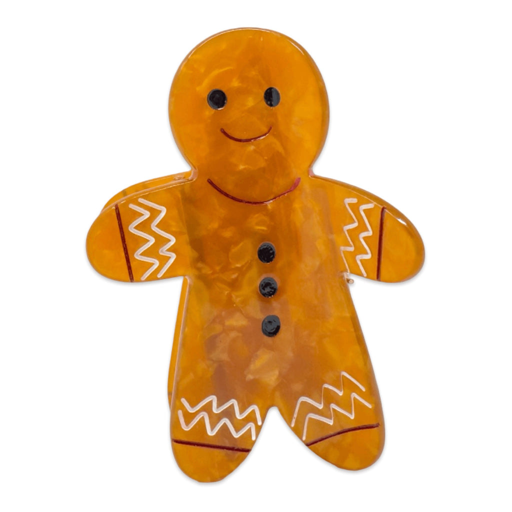 Gingerbread Holiday Hair Claw.