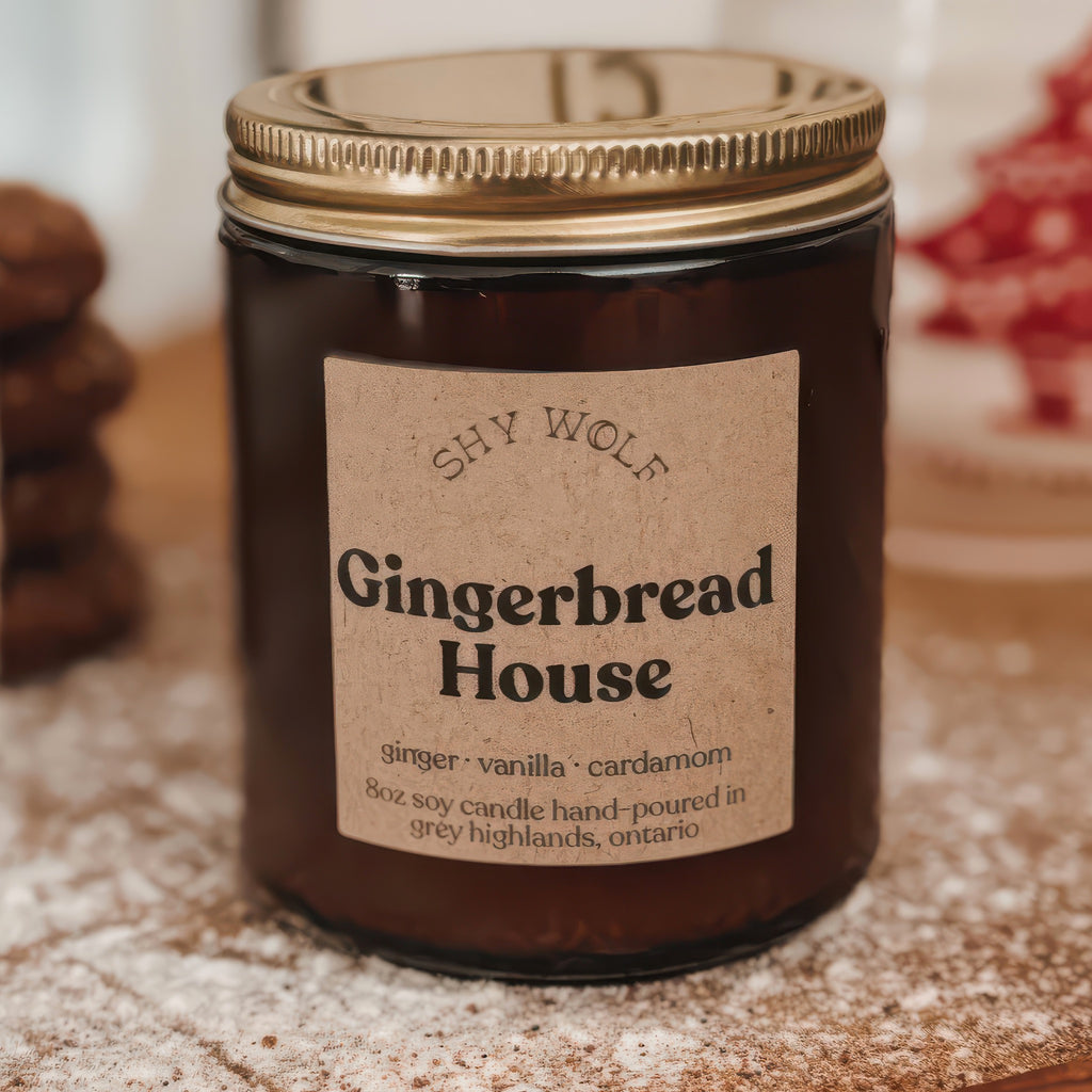 Gingerbread House Soy Candle.