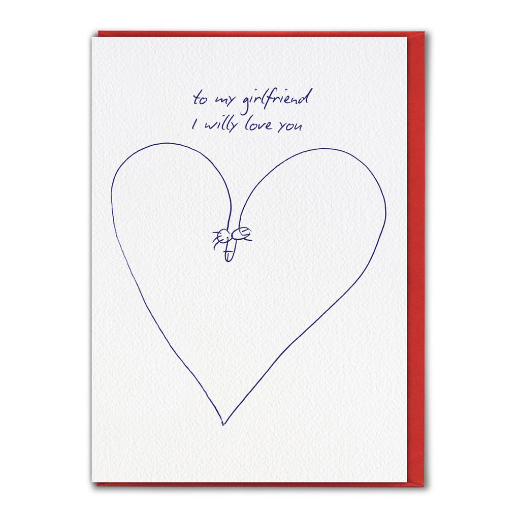 Girlfriend Willy Love You Card.