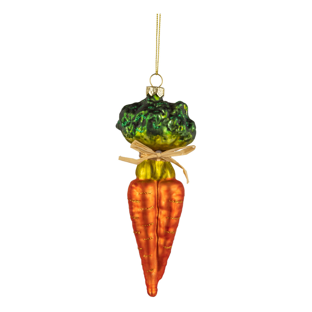 Glass Carrot Ornament.