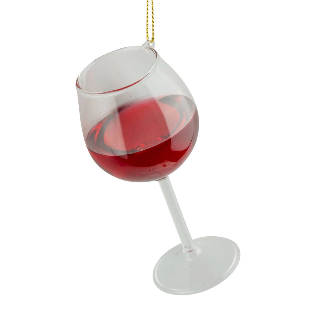 Glass Of Red Wine Ornament.
