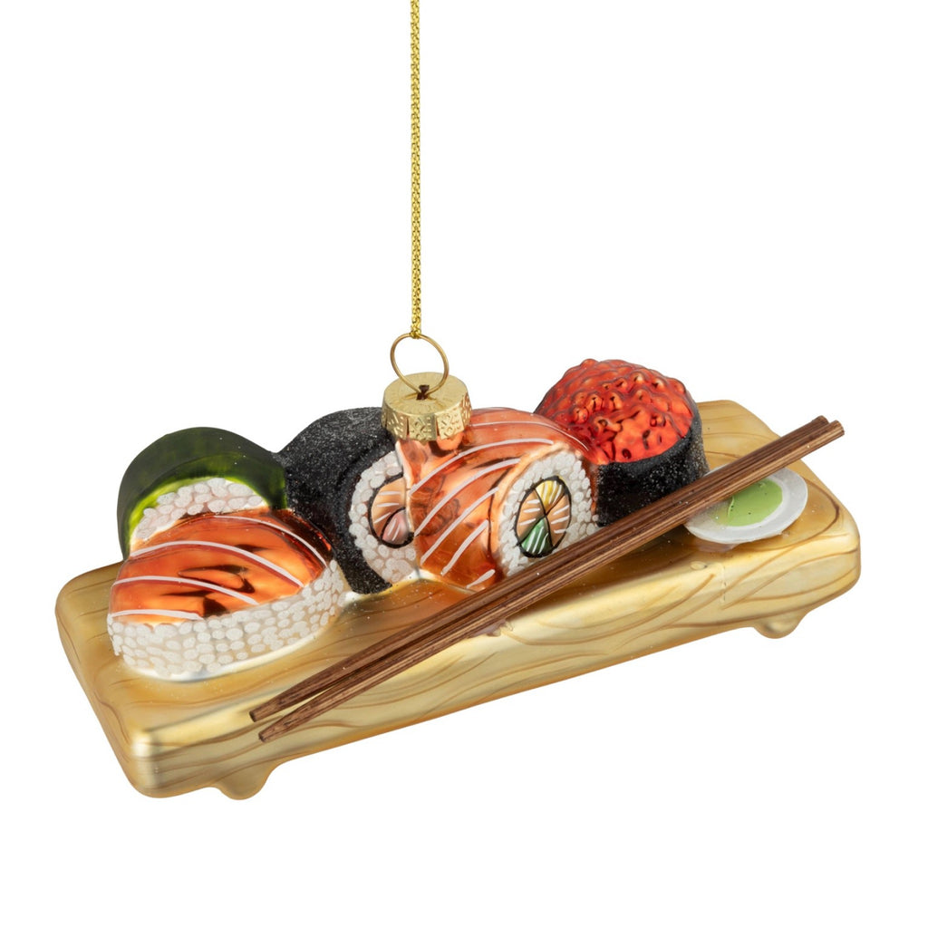 Glass Sushi Tray Ornament.