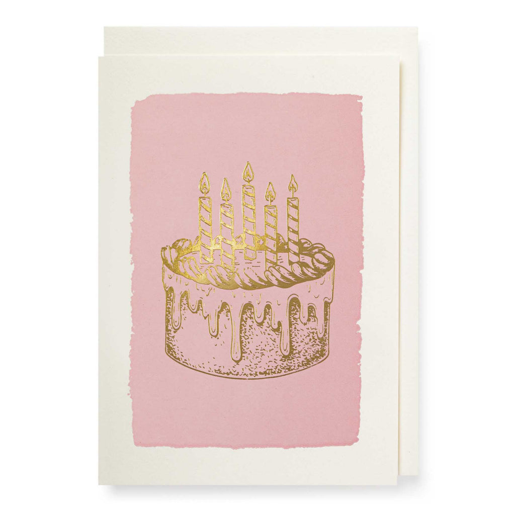 Gold Cake Mini Card.