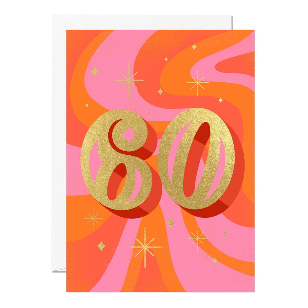 Gold Foil 60th Birthday Card.