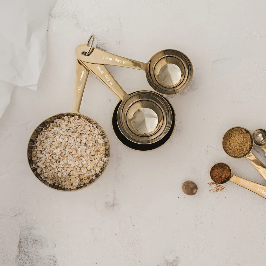 Gold Measuring Spoons on stable.