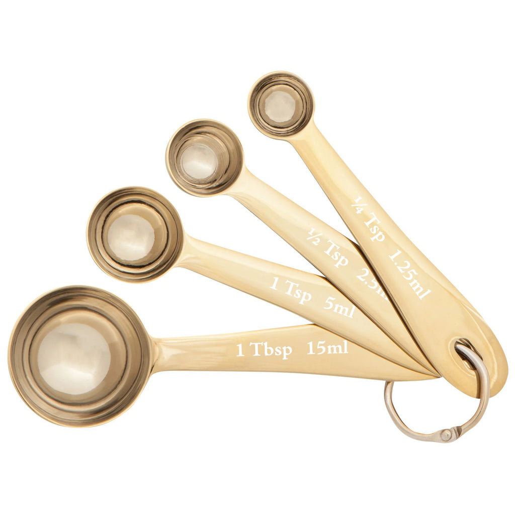 Gold Measuring Spoons Set of 4.
