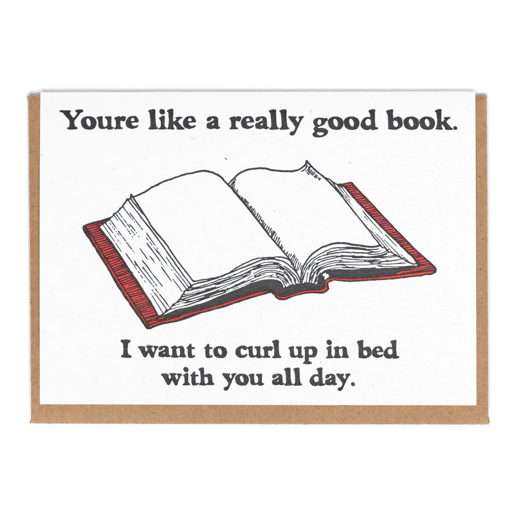 Good Book Love Card.