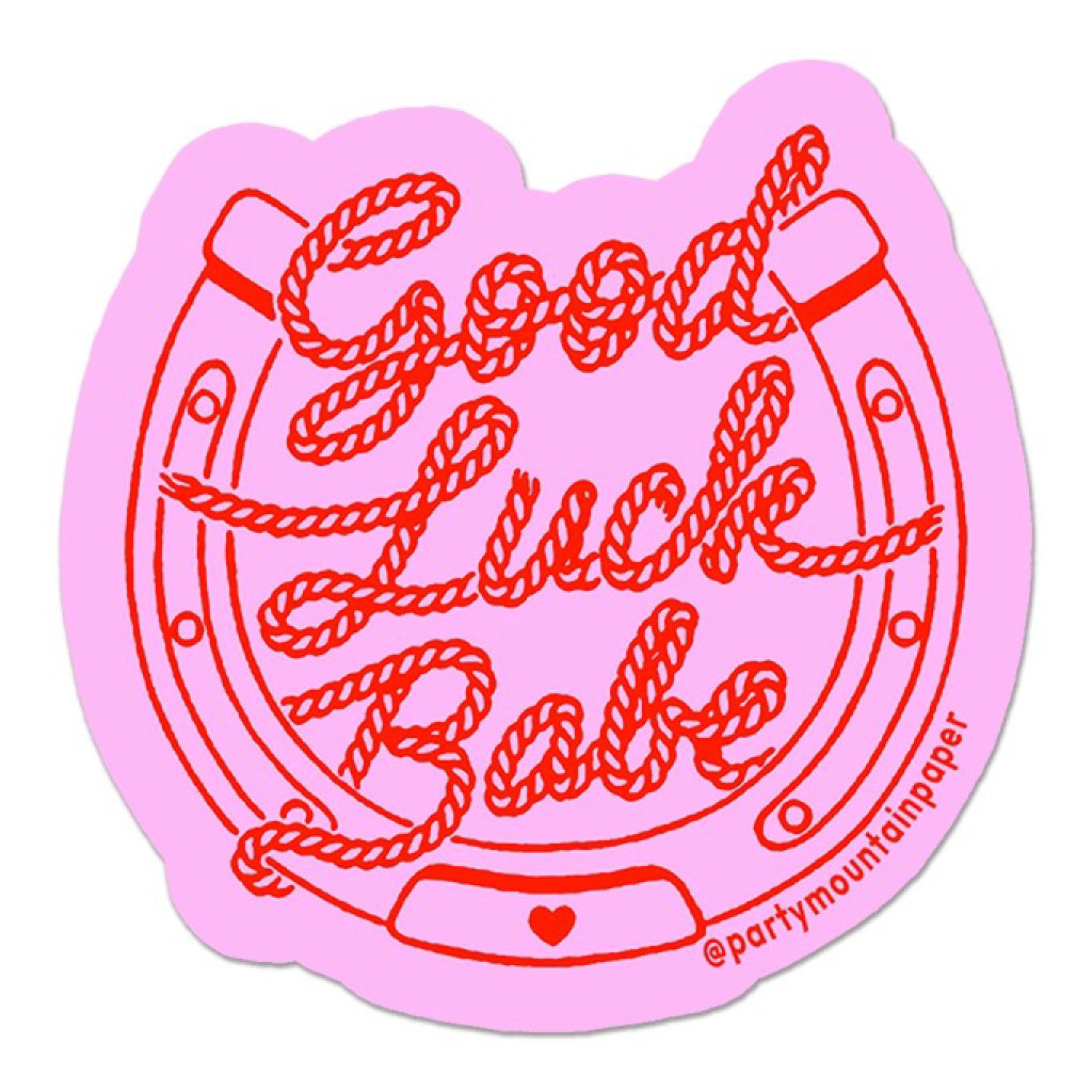 Good Luck Babe Sticker.