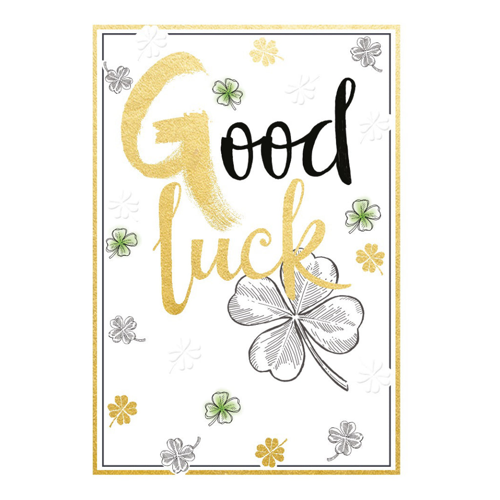 Good Luck Clover Card.