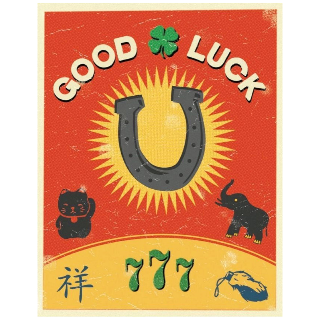 Good Luck Symbols Card.