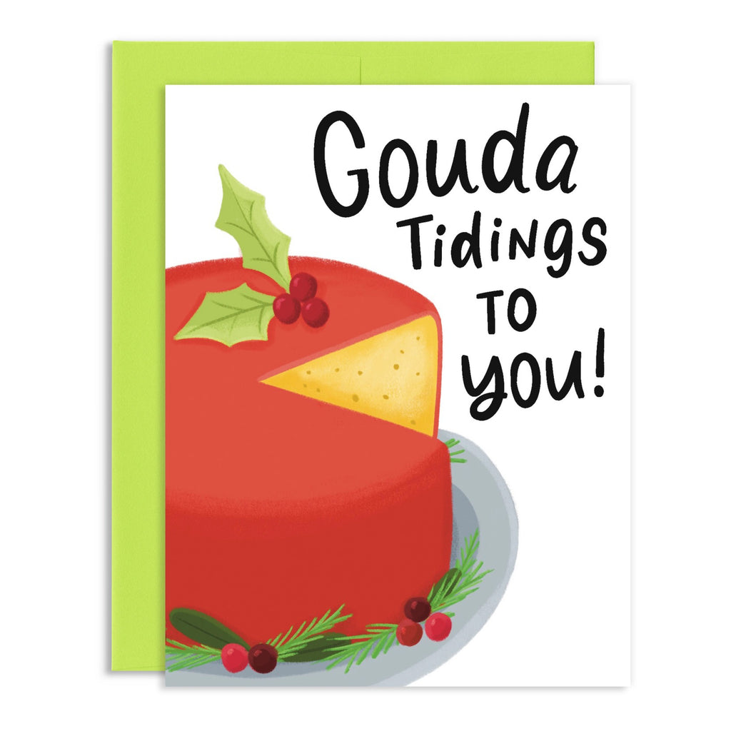 Gouda Tidings To You Christmas Card.