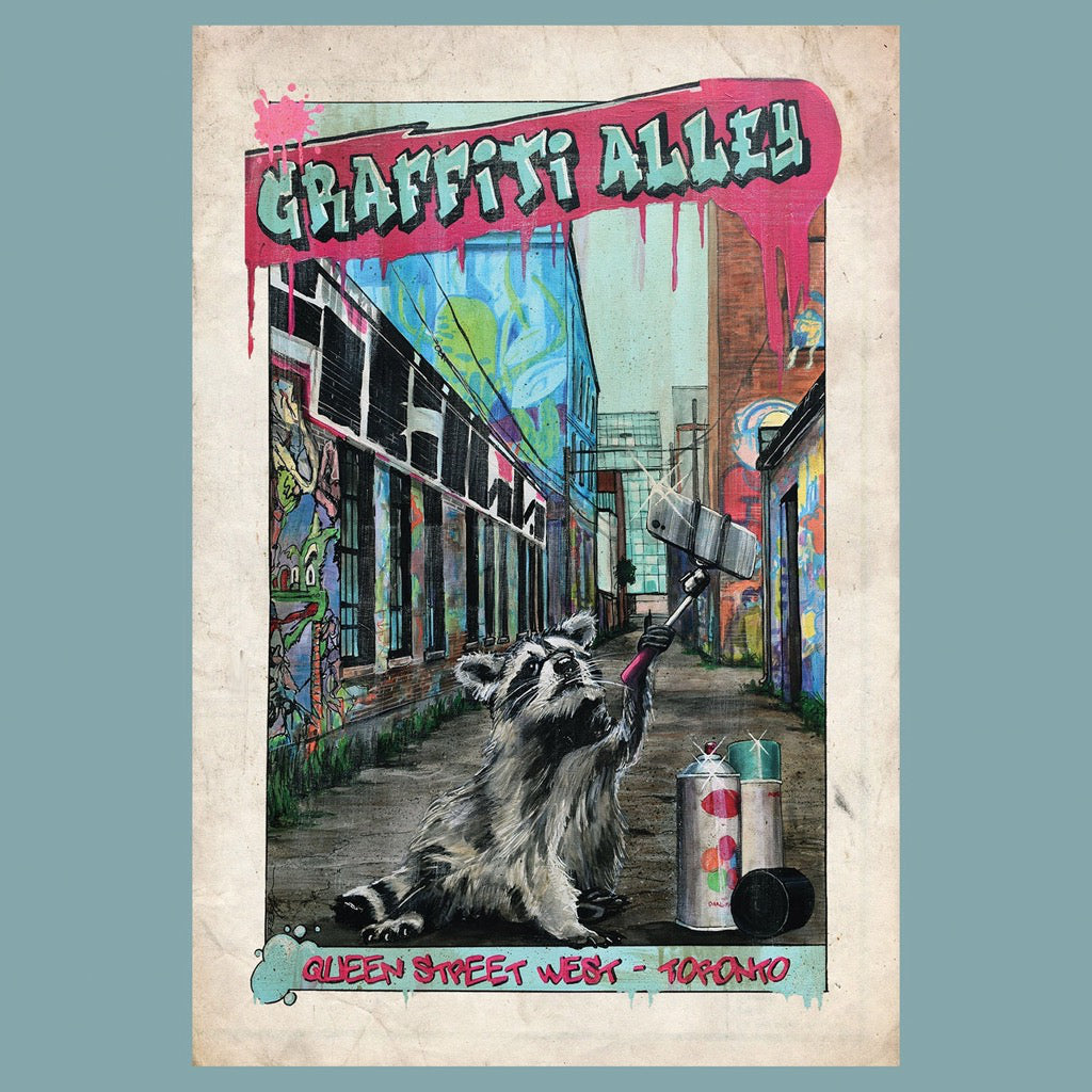 Graffiti Alley Toronto Postcard.