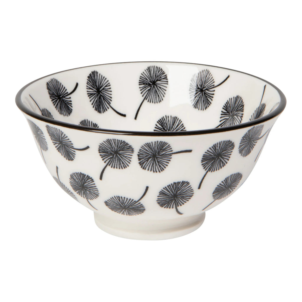 Gray Dandelion Stamped Bowl 3.5 Inch.