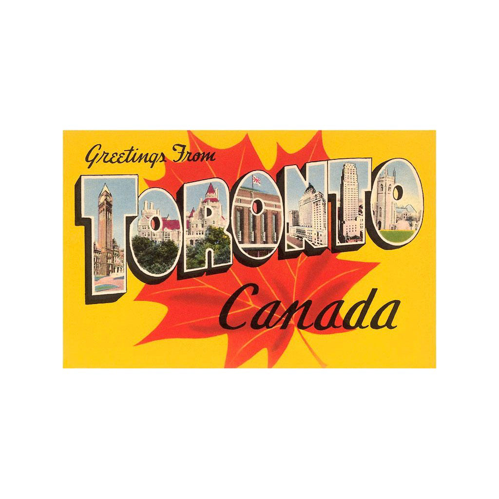 Greetings from Toronto Vintage Image Magnet.