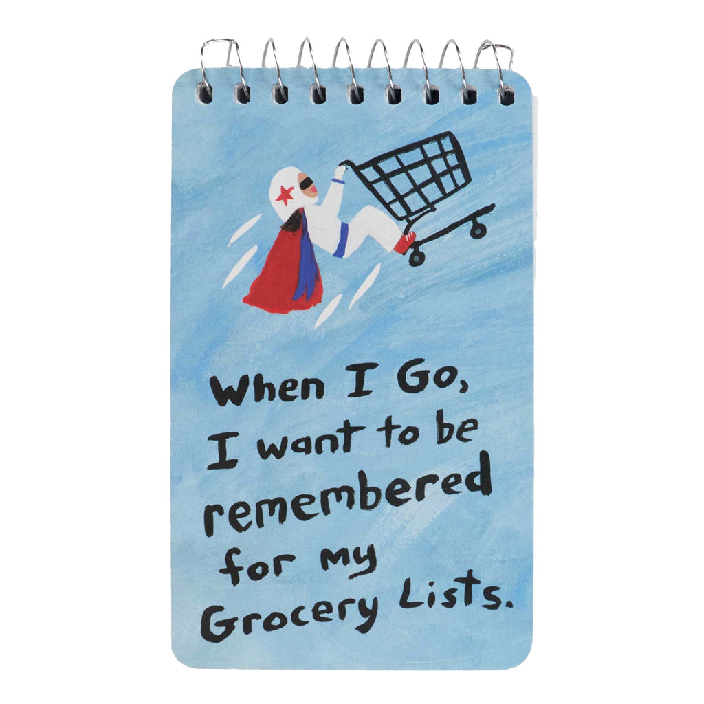Grocery Lists Spiral Notebook.