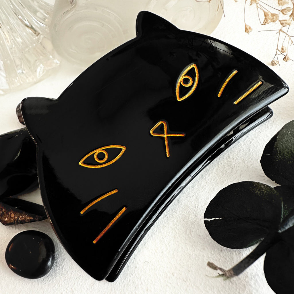 Grumpy Cat Hair Claw Black - black.