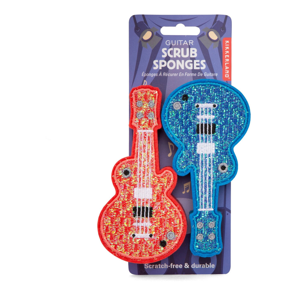 Guitar Scrub Sponges packaging.