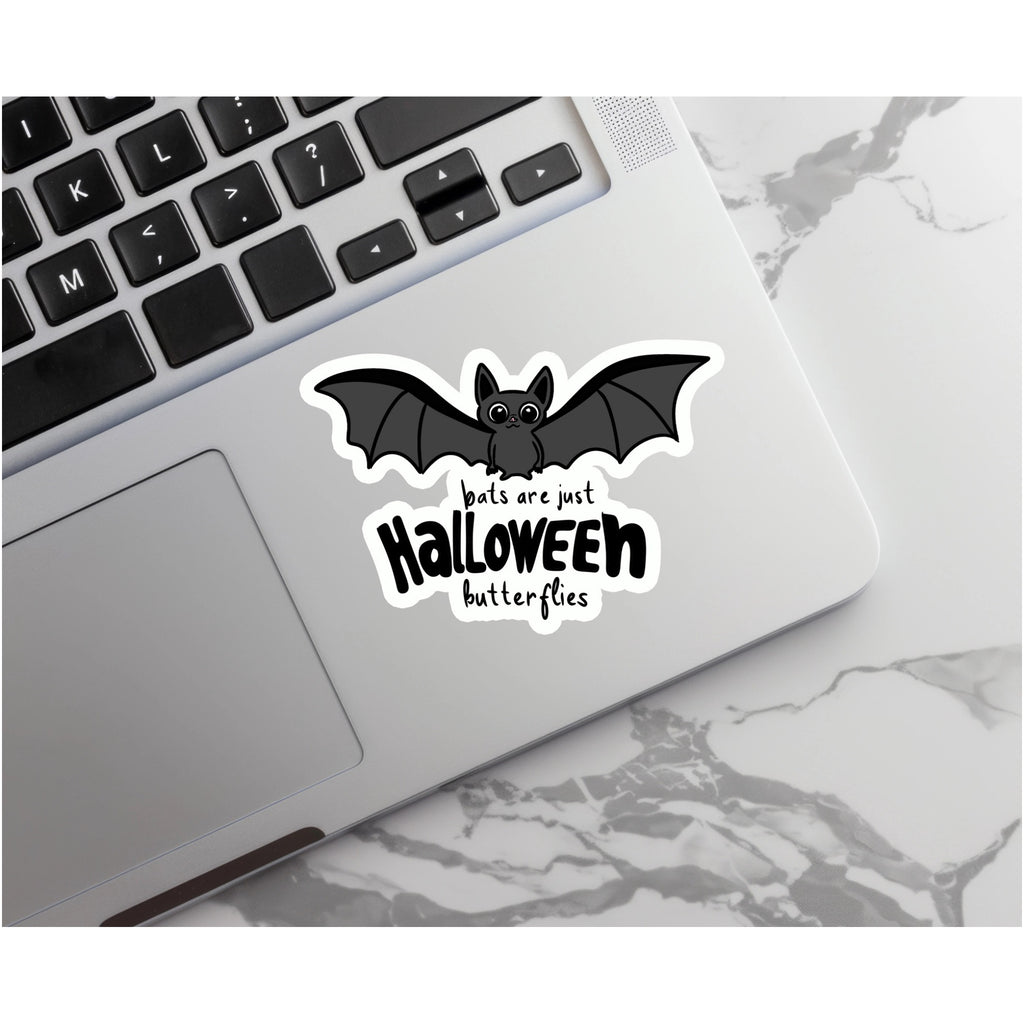 Halloween Butterflies Sticker on computer.