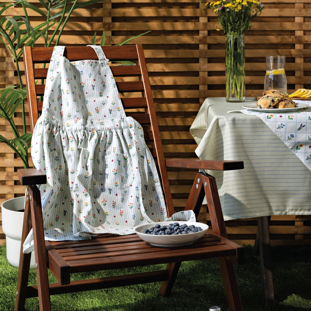 Hand Picked Classic Apron on chair.